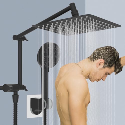 Metal 10" Rain Shower Head with Handheld
