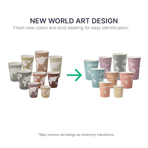 World Art Disposable Coffee Cups (50 Count)