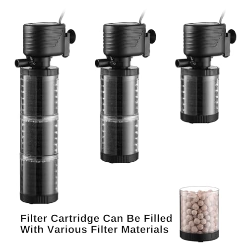 XpertMatic 3 Stages 475 GPH Aquarium Filter for Up to 120 Gallon Fish Tank