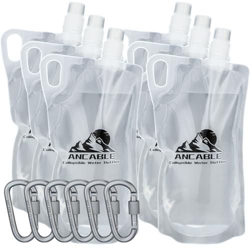 33oz Collapsible Water Bottles (6 Count)