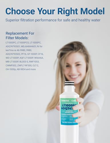 2 Pack Cobectal ADQ747935 Water Filter fit for LG LT1000PC (2 Count)