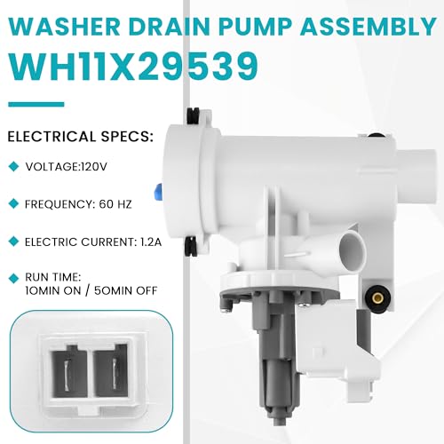 WH11X29539 WH11X39237 Washer Drain Pump and Filter Fit for G
