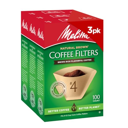 4 Unbleached Coffee Filters (300 Count)
