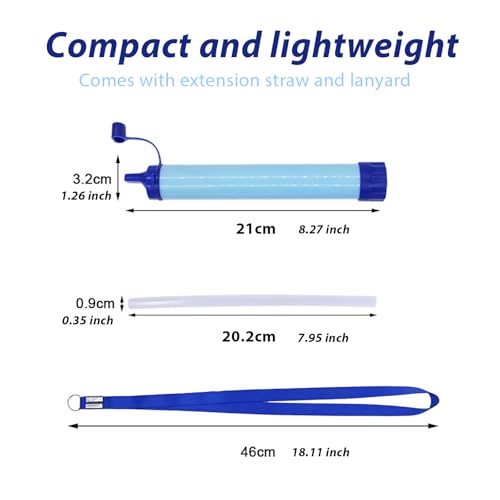 Personal Water Filter Straw (4 Count)