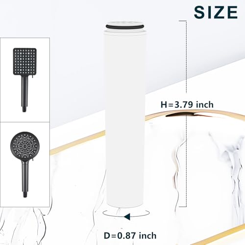 4 PACK Replacement Shower Head Filter Cartridge Compatible with Cobbe Handheld Showerhead