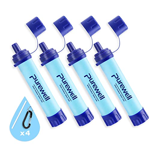 Outdoor Water Filter Personal Water Filtration Straw Emergency Survival Gear Water Purifier for Camping Hiking Climbing Backpacking