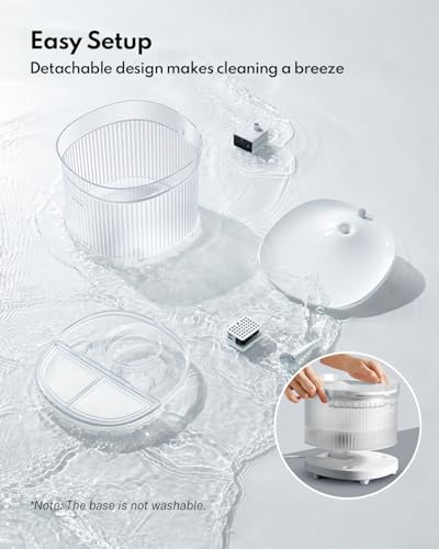 Cat Water Fountain Porcelain
