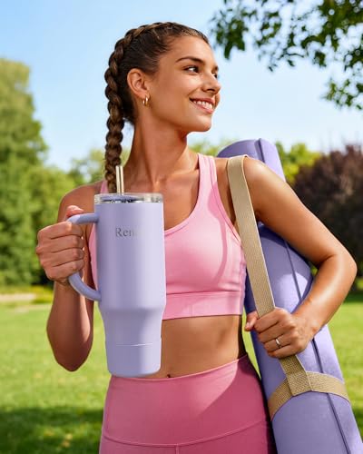 Insulated Mug 100% Spill Resistant Insulated Water Bottle for Iced Coffee & Hot Drinks