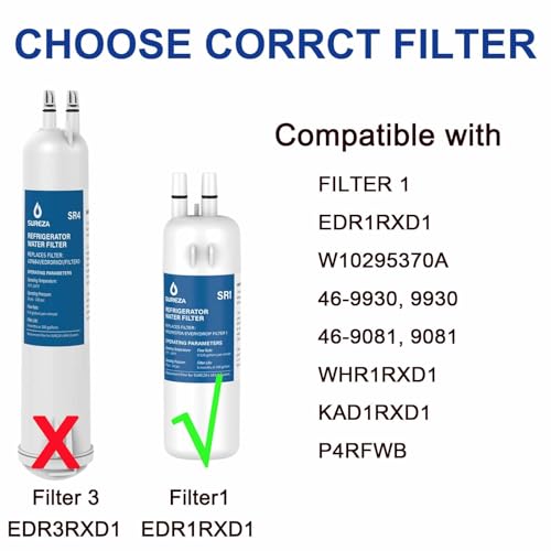 Refrigerator Water Filter Compatible with Everydrop® Filter 1 (3 Count)