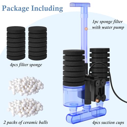 Aquarium Sponge Filter with Water Pump