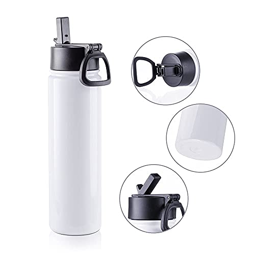 4 Pack Sublimation Blanks Tumblers Sports Water Bottles 22 OZ (4 Count)