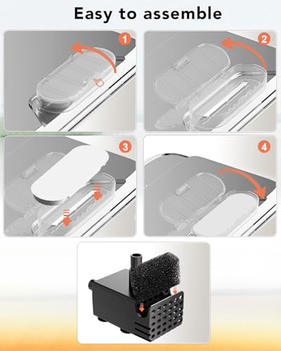 10 Pcs Replacement Filters for 8.5L Elevated Dog Water Fountain
