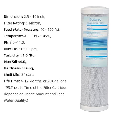 Whole House Carbon Block Filter (4 Count)
