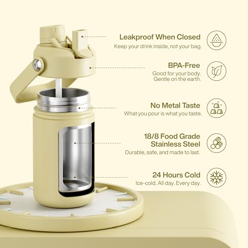Kids Insulated Water Bottle with Straw