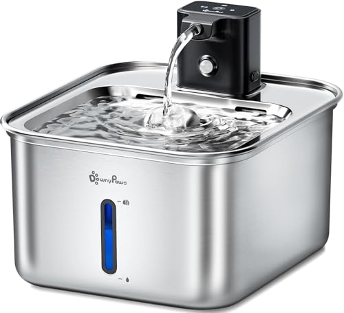 Cat Water Fountain Stainless Steel Wireless Automatic