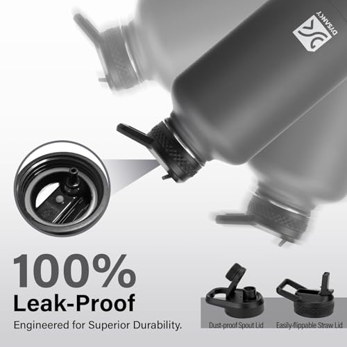 Insulated Water Bottle with Portable Carrier Bag for Outdoor 64 oz