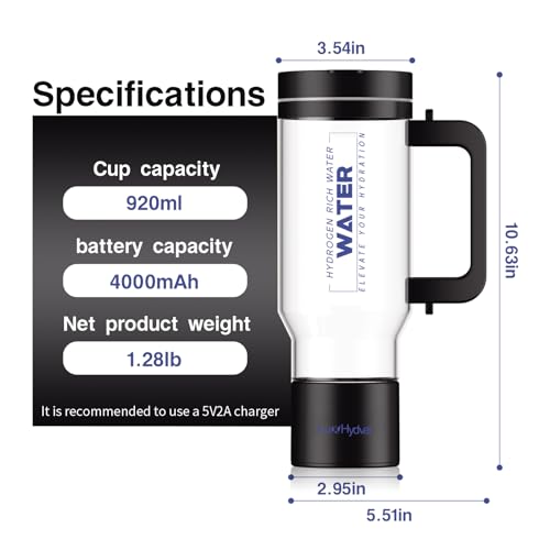 Hydrogen Water Pitcher with Handle