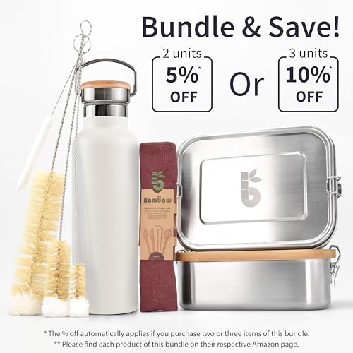 12 oz Water Bottle Stainless Steel with Handle