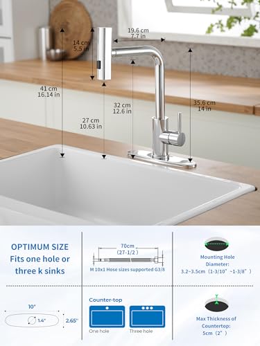 Kitchen Faucets with Pull Down Sprayer