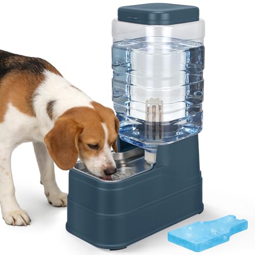 Auto Dog Water Dispenser with Stainless Steel Bowl Feeder for Pets