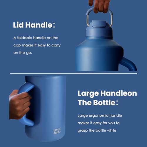 Insulated Water Bottle 64 oz Dual