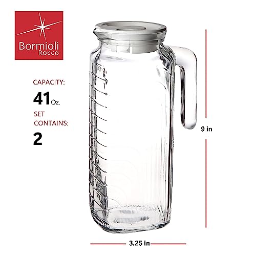 Gelo Set of 2 Glass pitchers