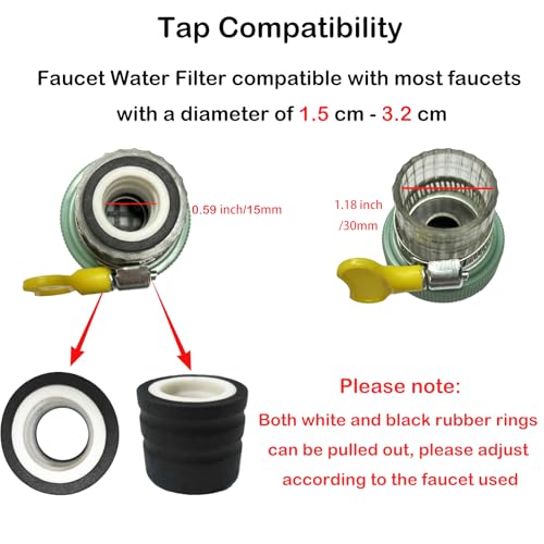 3 Pack Faucet Mount Filters