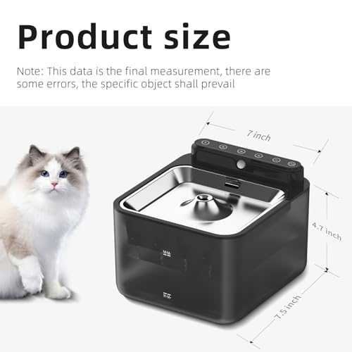 Wireless Cat Water Fountain Battery Operated