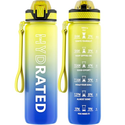 Water Bottle with Straw