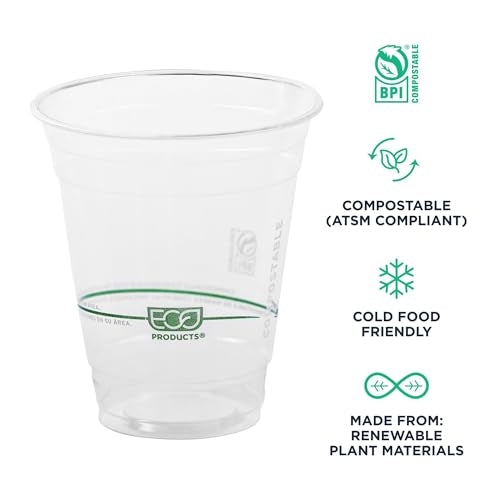 GreenStripe Clear Disposable Cold Cups (50 Count)