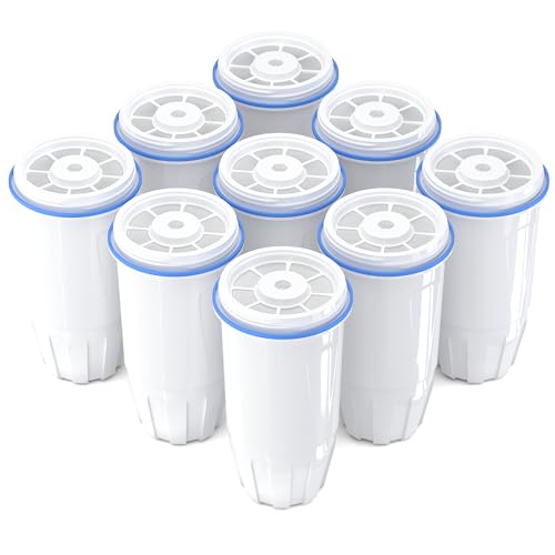 Upgraded Water Filter Replacement Fit for Zero Pitcher and Dispenser ZR (9 Count)