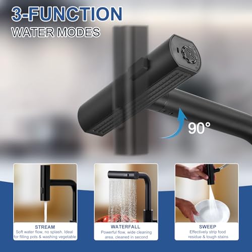 Kitchen Faucet with Pull Down Sprayer