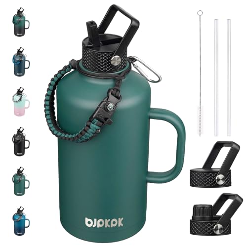 87oz Insulated Water Bottle with Straw Lid Stainless Steel Water Jug