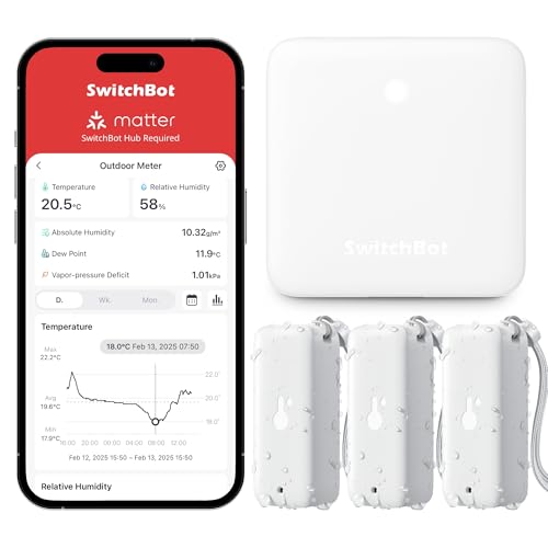 Bluetooth Hygrometer Thermometer (3 Count)
