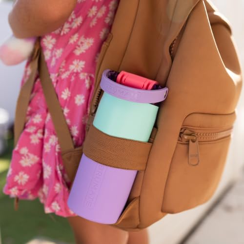 Rise 18oz Water Bottle with Covered Silicone Straw