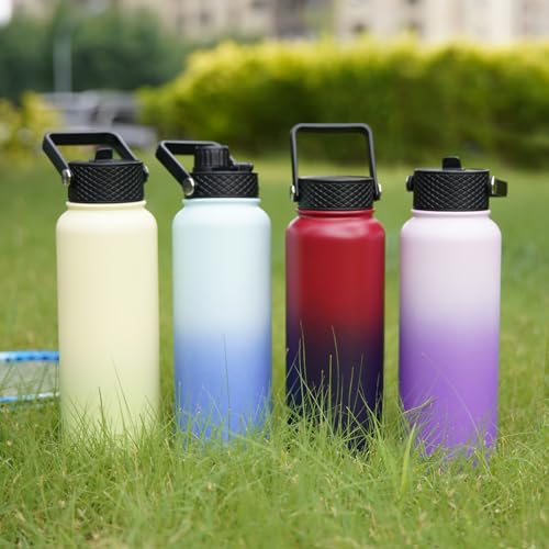 40oz Insulated Water Bottle with Straw Lid