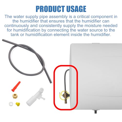 4235 Feed Tube Assembly for Humidifier 700 700A 700M 760 760A 768 Compression Sleeve and Nut