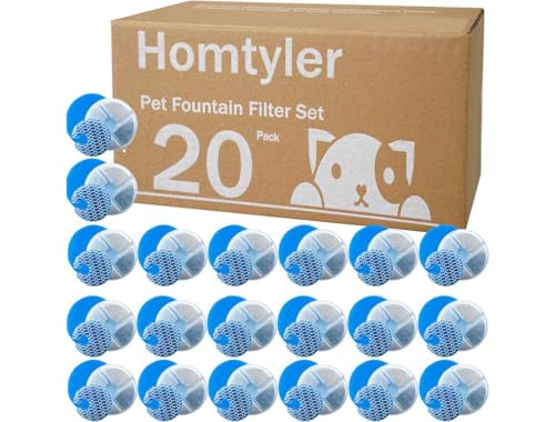 Stainless Steel Cat Water Fountain Filters 20 Pack Cat Fountain Filter Replacement