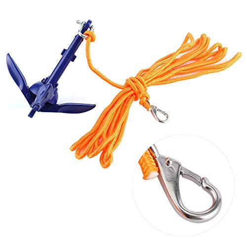 Compact Folding Anchor Rope Hook Watercraft Acc for Boats Kayak Canoe Sailboat