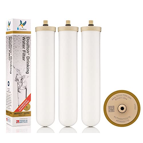 W9123050 ¦ 10" Biotect Ultra ¦ Authentic Drinking Water Ceramic Replacement Candle Element Filter ¦ 2504 ¦ White ¦ NSF Certified ¦ M12 Thread ¦