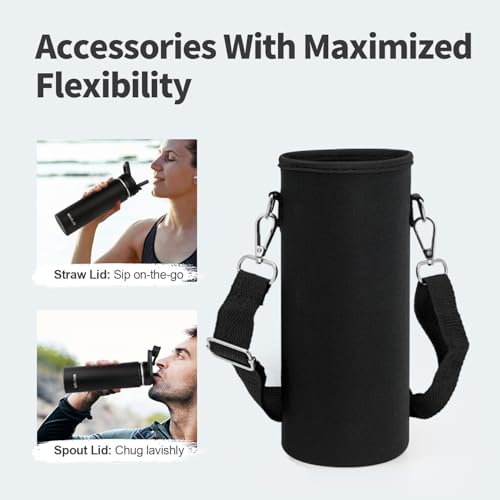 20 oz Insulated Water Bottle with Straw