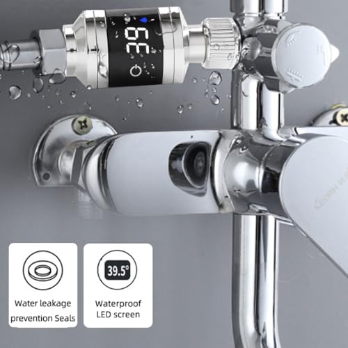 Digital Bathroom Thermometer for Hot Tubs and Shower Faucets (2 Count)