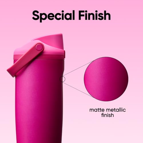 FreeSip Sway Stainless Steel Water Bottle 30 oz Read My Lips