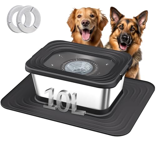 10L Stainless Steel Dog Water Bowl
