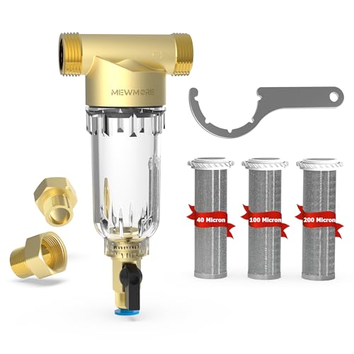 WHC40 Whole House Spin Down Sediment Filter with 1"MNPT & 3