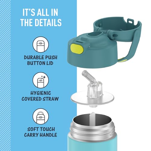 FUNTAINER Water Bottle with Straw