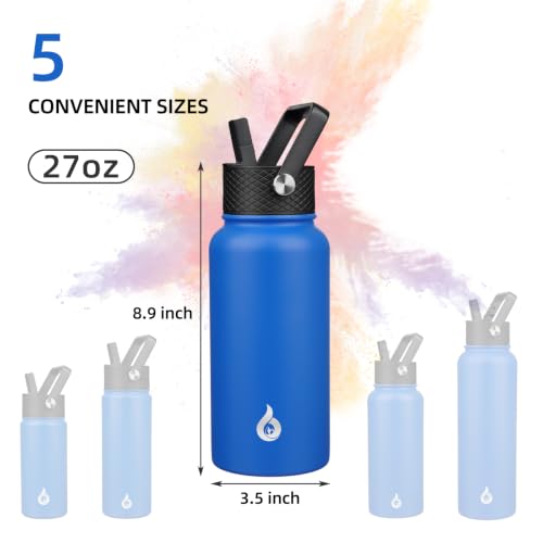 27oz Insulated Water Bottle with Straw Lid