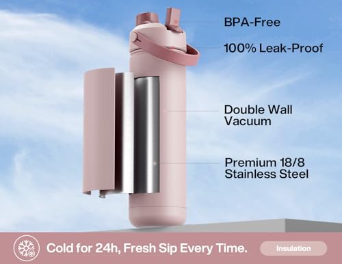 26 oz Insulated Water Bottle with 2