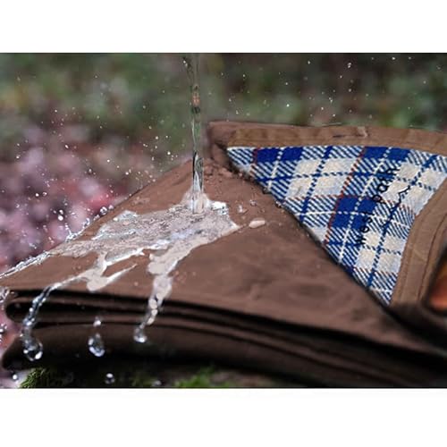 Waxed Canvas Wool Camping Blanket & Bedroll