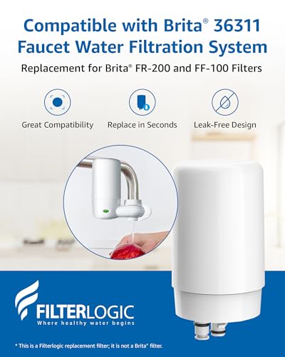 FF27 Faucet Water Filter Compatible with Brita® Faucet (2 Count)